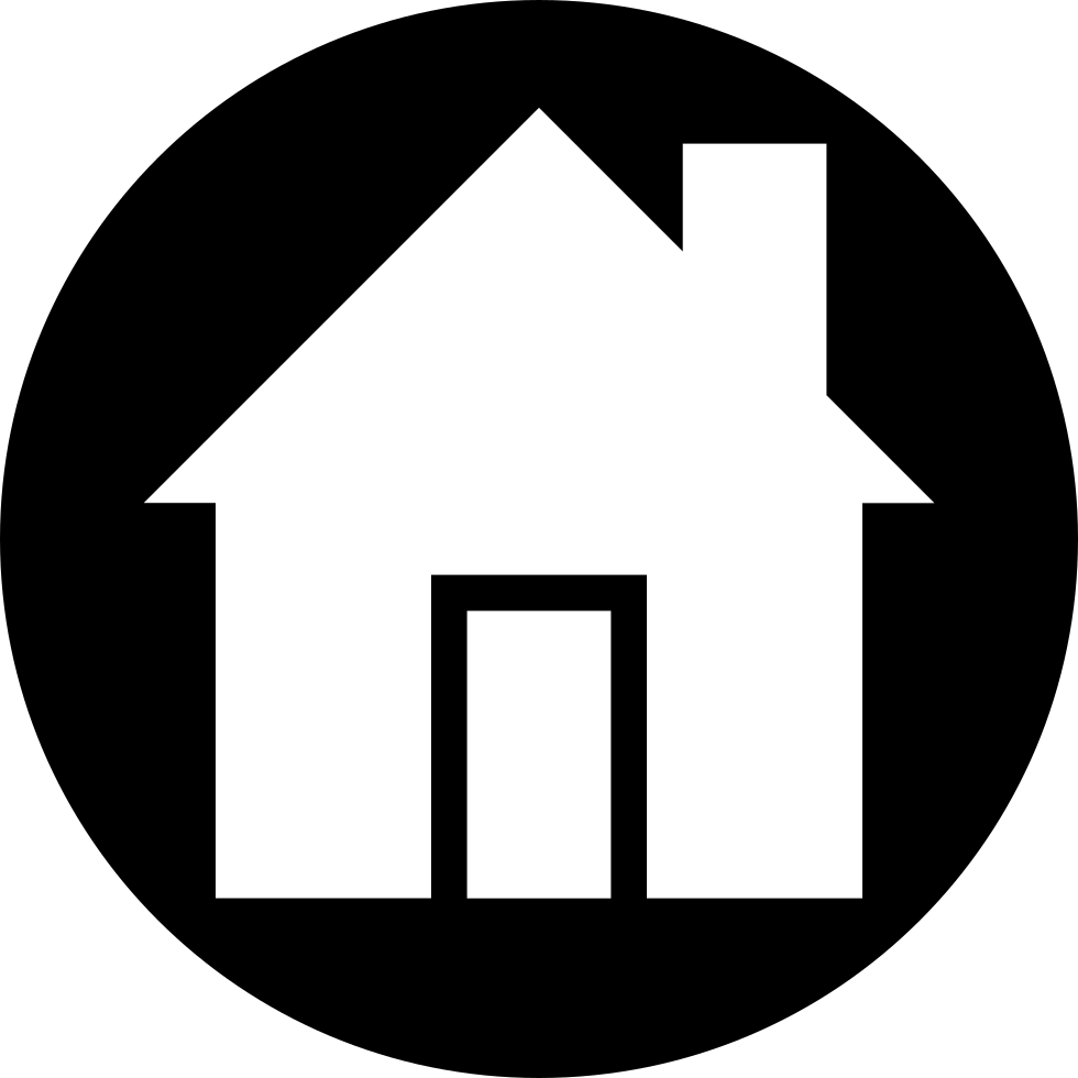 Minimalist Home Icon Blackand White