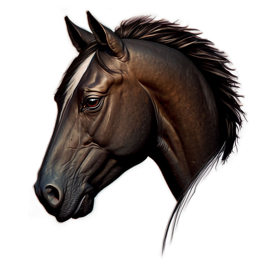 Minimalist Horse Head Icon Png 28