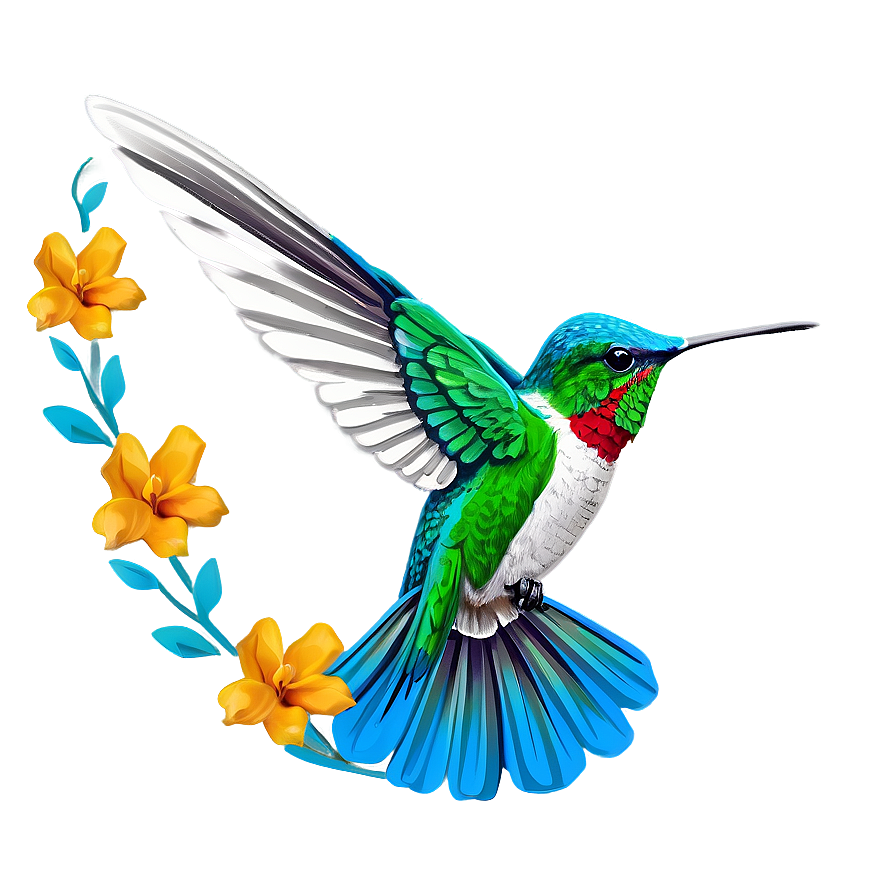 Minimalist Hummingbird Png Ani