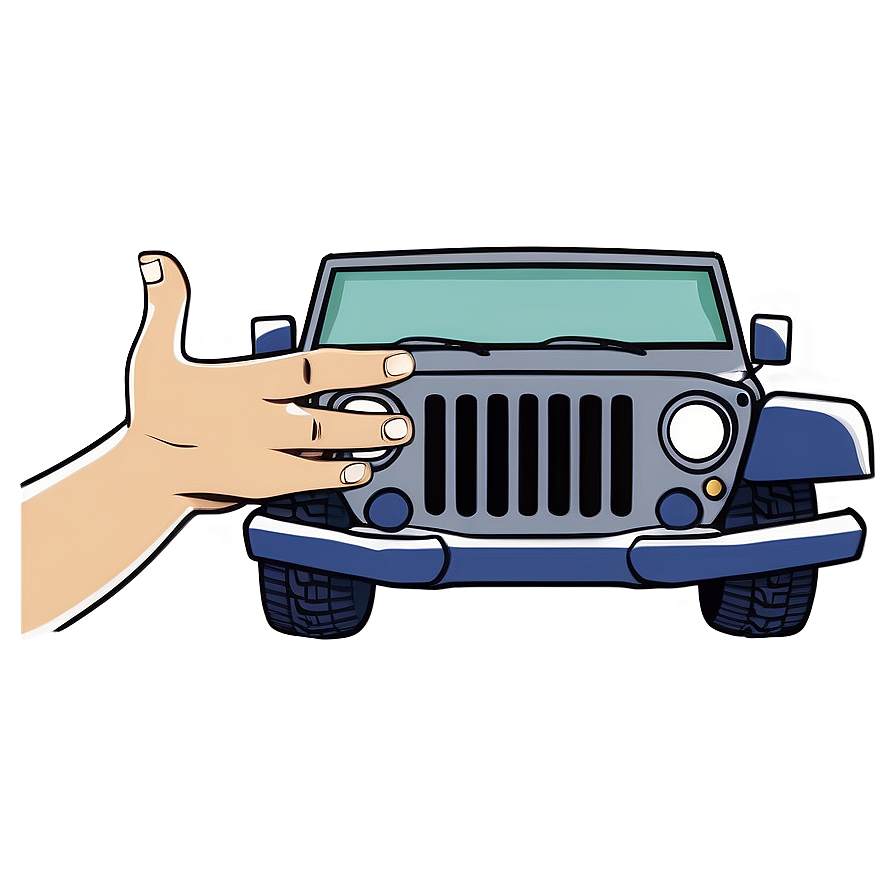 Minimalist Jeep Wave Png Qth