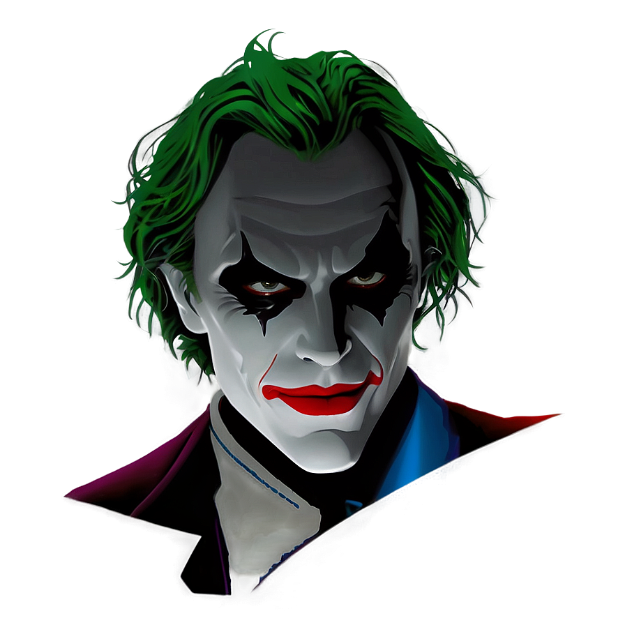 Minimalist Joker Portrait Png 29