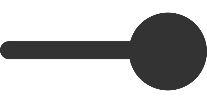 Minimalist Key Silhouette PNG with transparent background