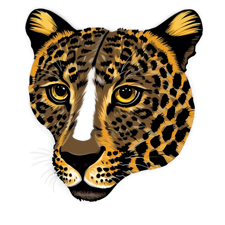 Minimalist Leopard Design Png 28