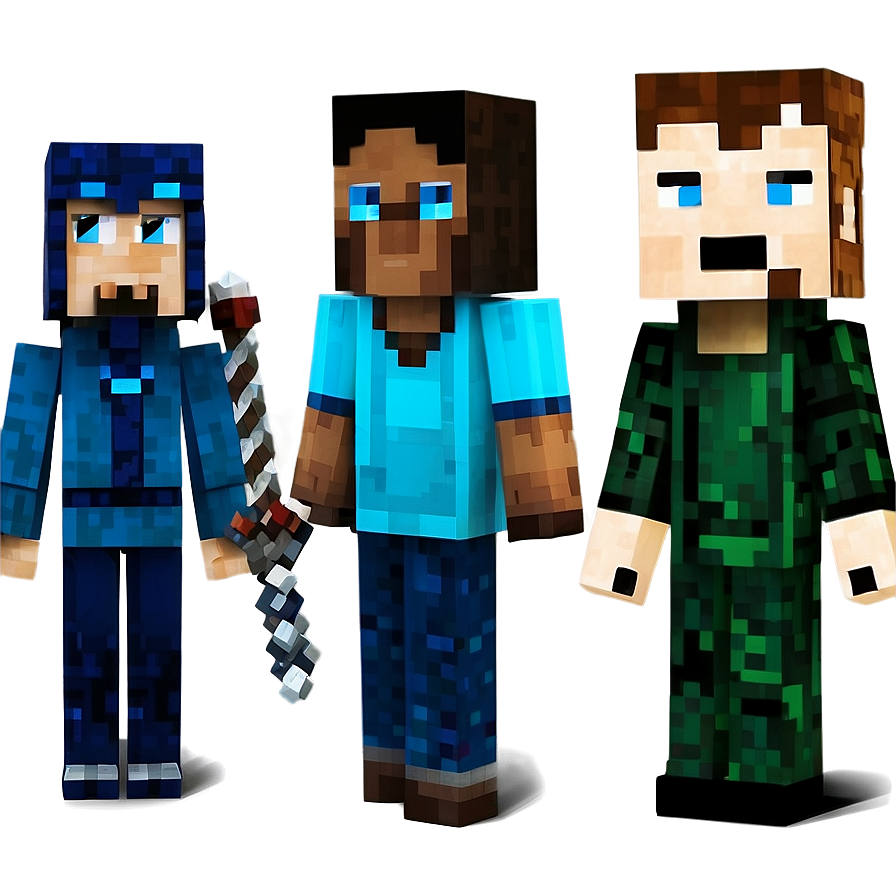 Minimalist Minecraft Characters Png Ije