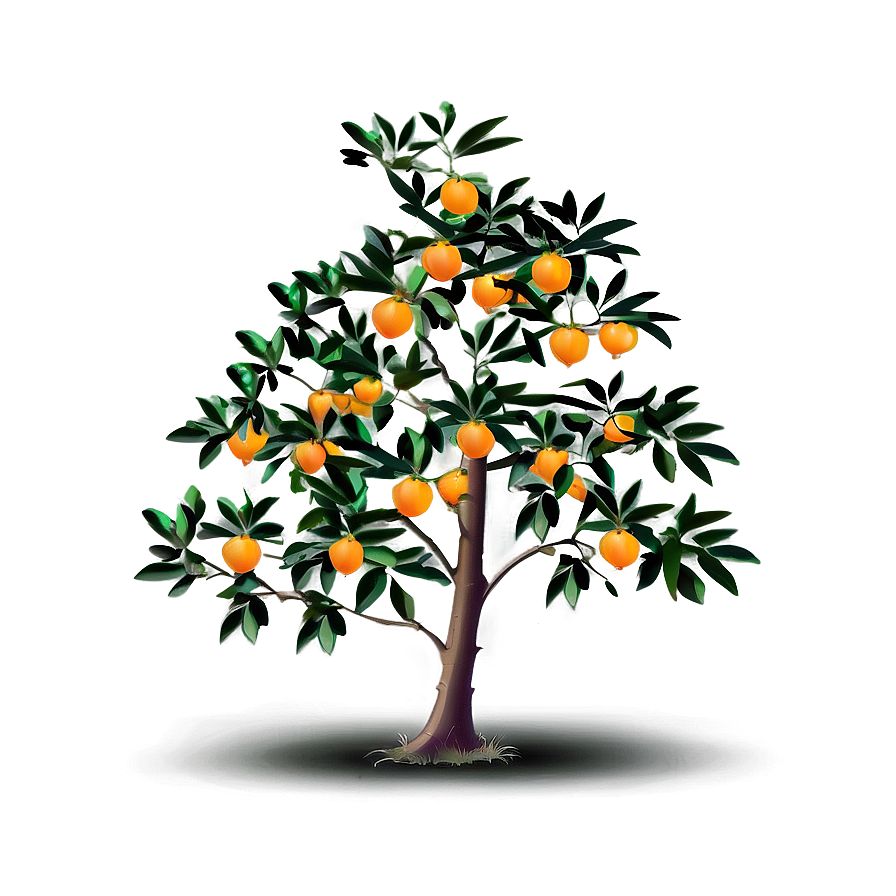 Minimalist Orange Tree Png Knu57