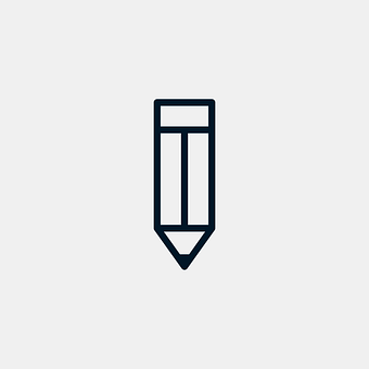 Minimalist Pencil Icon PNG with transparent background