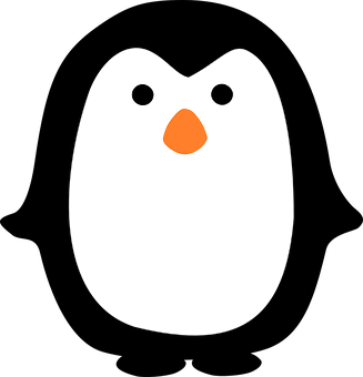 Minimalist Penguin Graphic