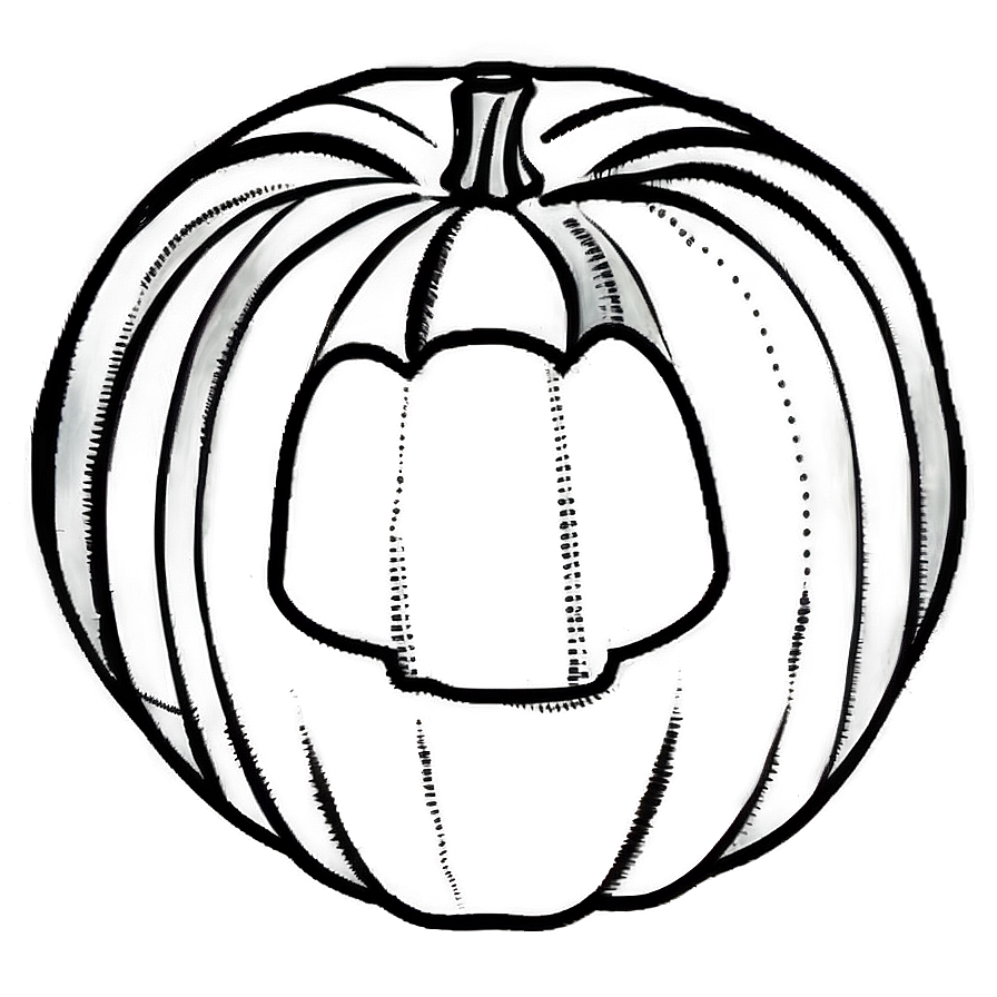 Minimalist Pumpkin Outline PNG 06202024 PNG image with a transparent background, free high-resolution download
