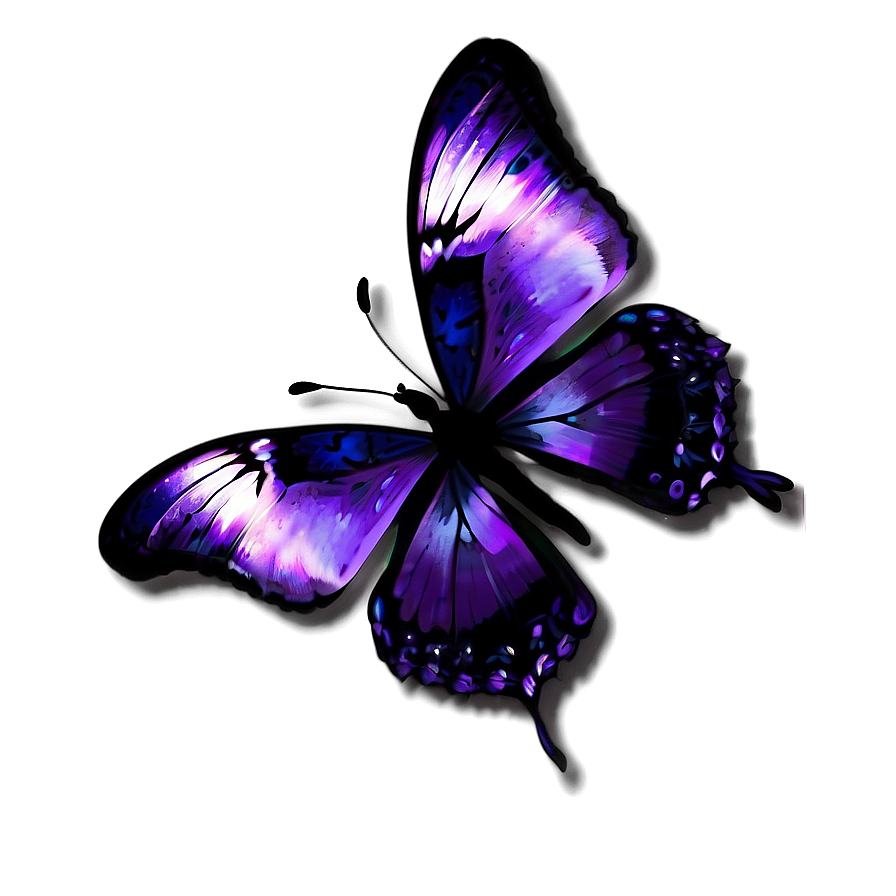 Minimalist Purple Butterfly Png 66