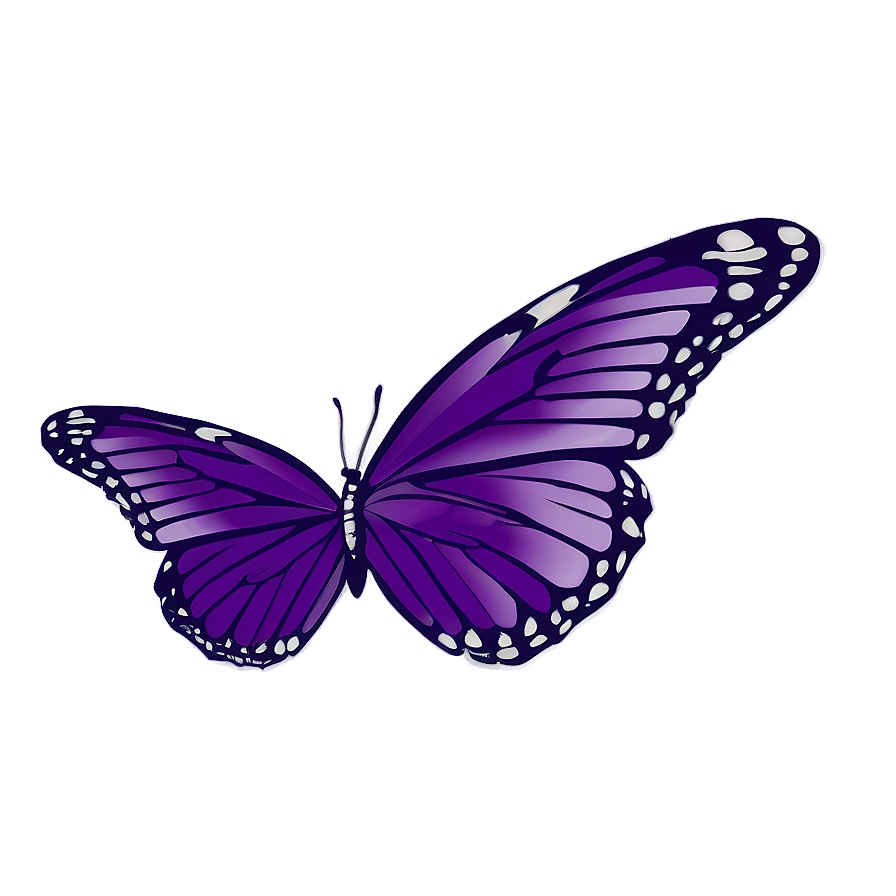 Minimalist Purple Butterfly Png Qtw