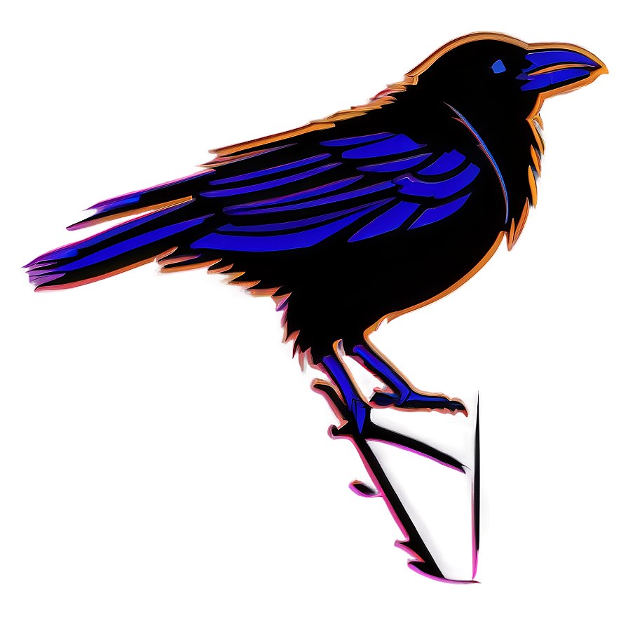 Minimalist Raven Outline Png Jwg