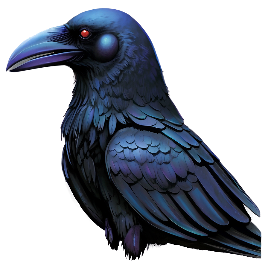 Minimalist Raven Png 05062024