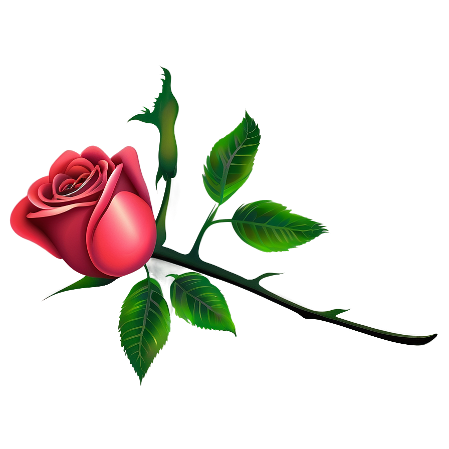 Minimalist Rose Vector Png 38