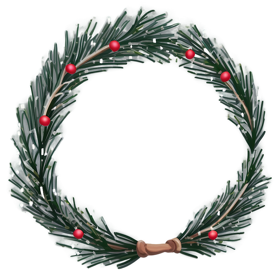 Minimalist Scandinavian Wreath Png 05242024