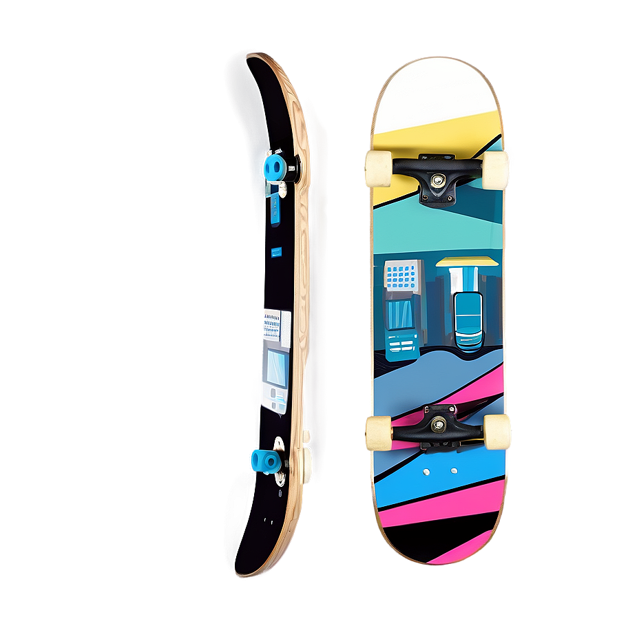 Minimalist Skateboard Deck Concept Png Gum