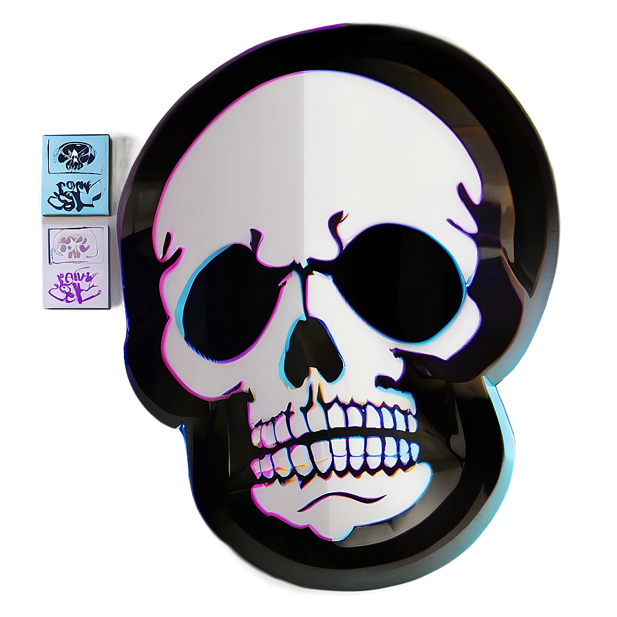 Minimalist Skull Icon Png B