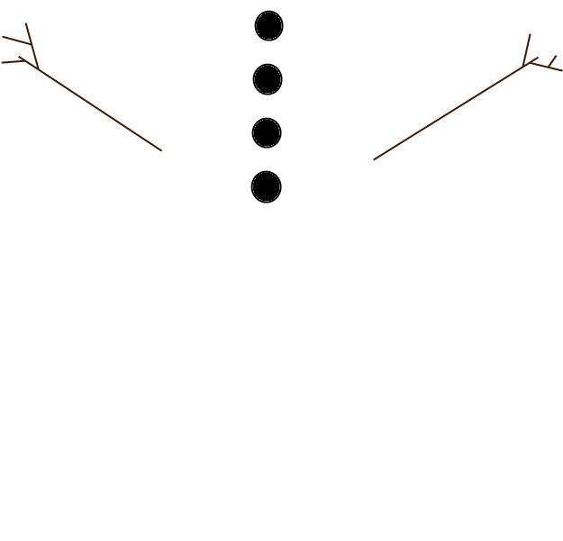 Minimalist Snowman Illustration