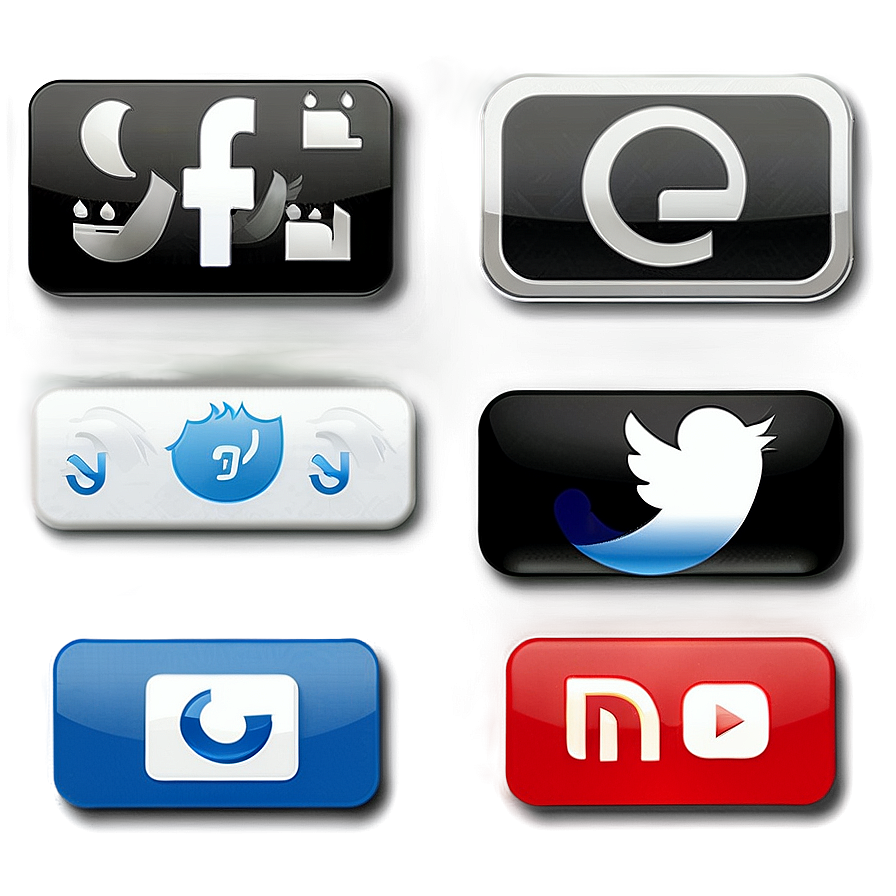 Minimalist Social Media Icons PNG 05252024 PNG image with a transparent background, free high-resolution download
