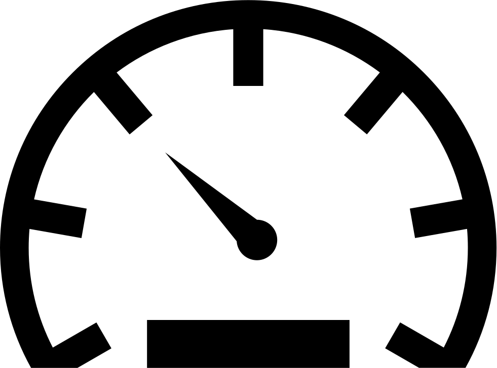 Minimalist Speedometer Graphic