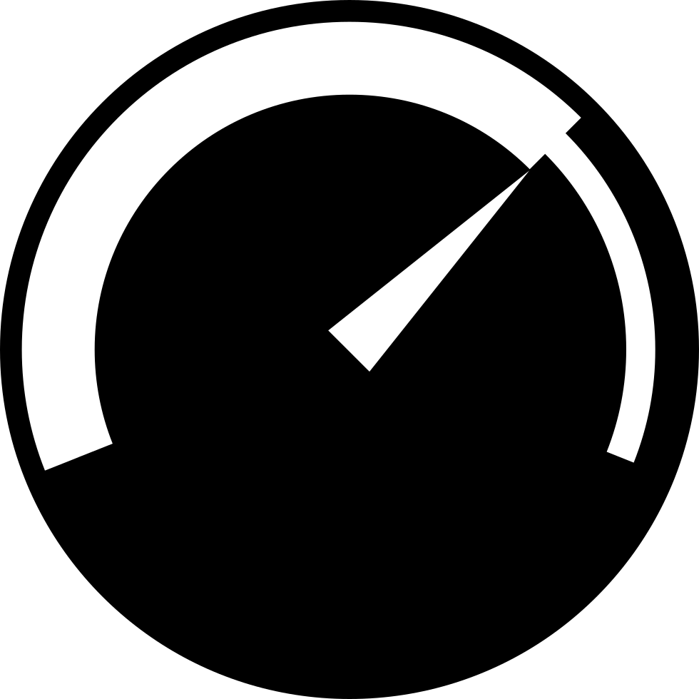 Minimalist Speedometer Graphic