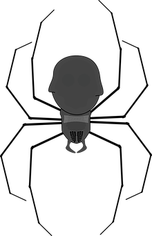 Minimalist Spiderman Shadow Art PNG with transparent background