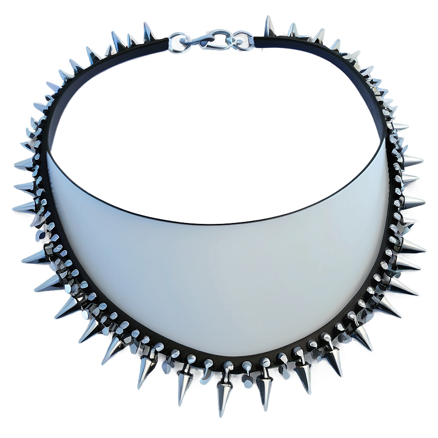 Minimalist Spiked Choker Design Png Tae