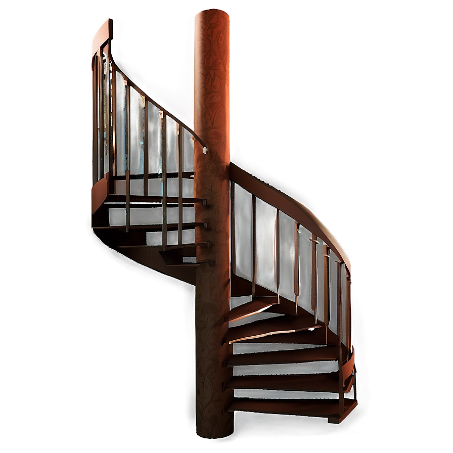 Minimalist Spiral Staircase Png 06242024