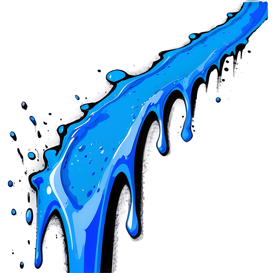 Minimalist Spray Paint Drip Png 62