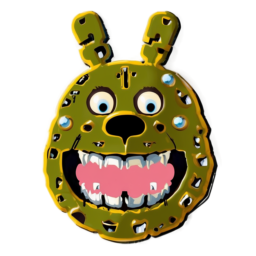 Minimalist Springtrap Graphic Png 05252024