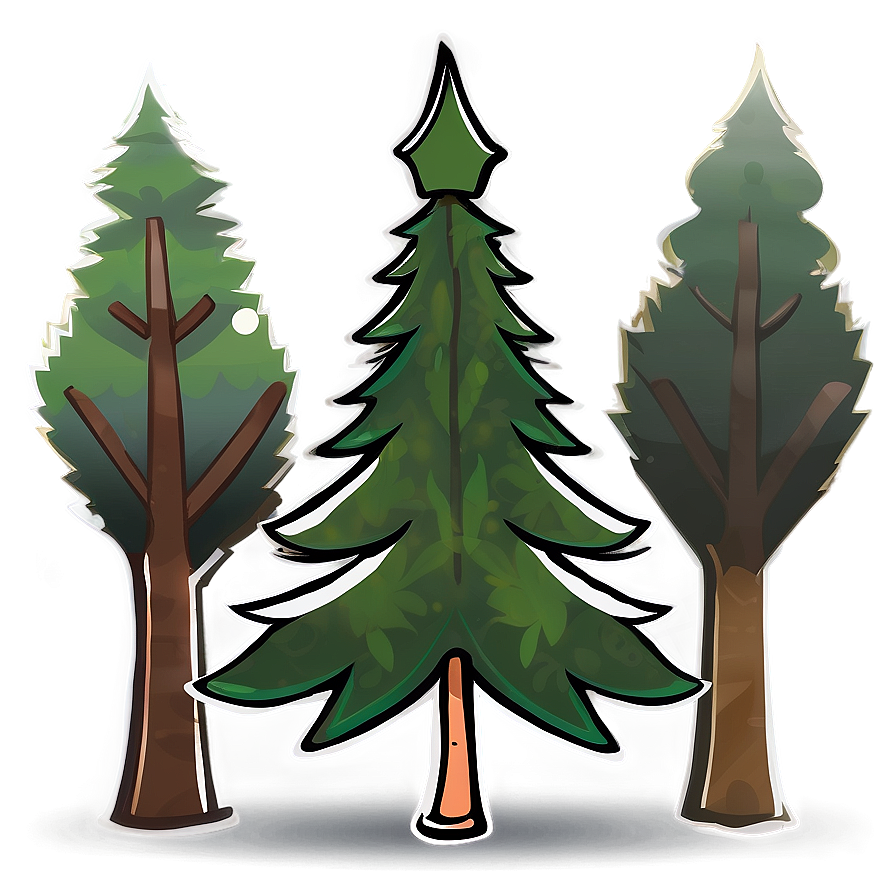 Minimalist Spruce Tree Icon Png Jgu57