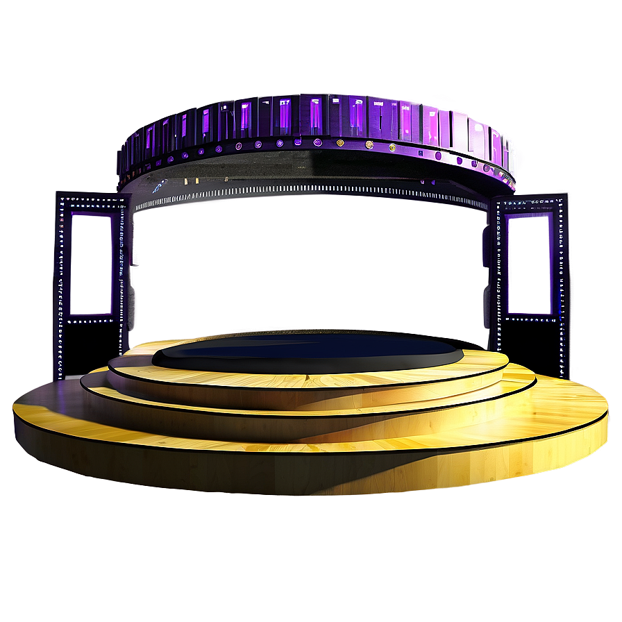 Minimalist Stage Design PNG cdl54 PNG with transparent background