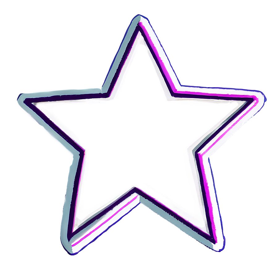 Minimalist Star Outline Png 05252024