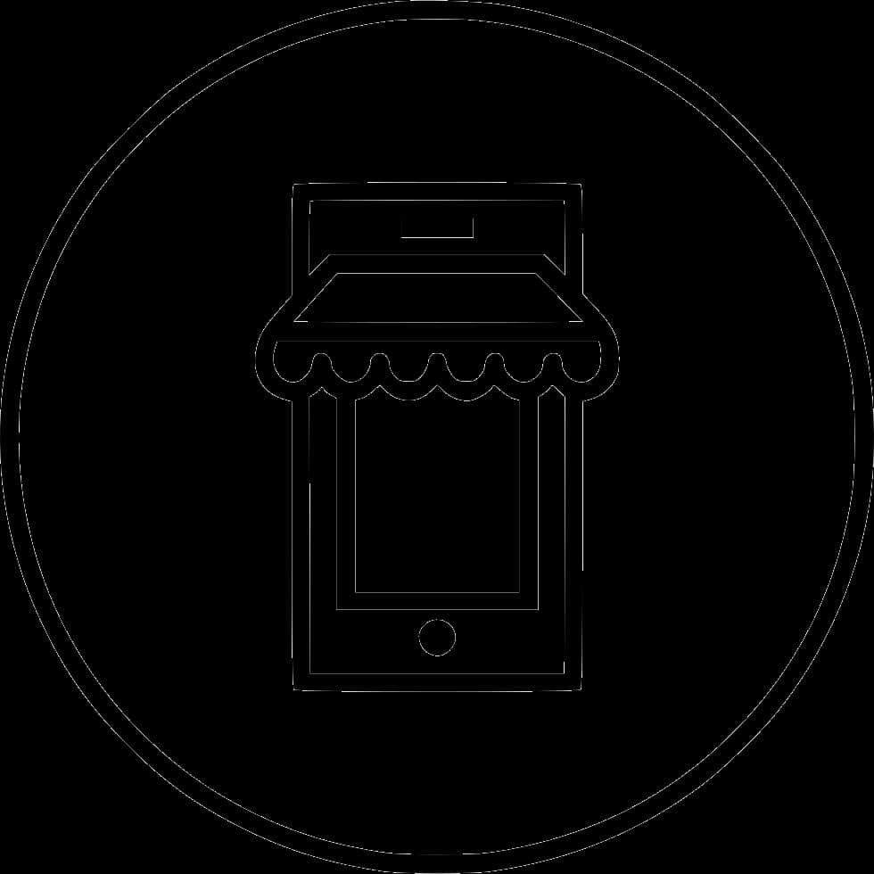 Minimalist Storefront Icon PNG image with a transparent background, free high-resolution download