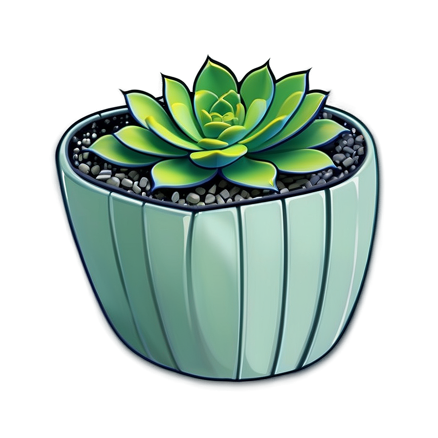 Minimalist Succulent Png Jvw55