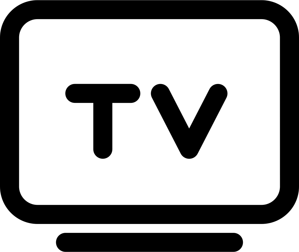 Flat Panel Tv Comments - Tv Icon Black Png PNG image with a transparent background, free high-resolution download
