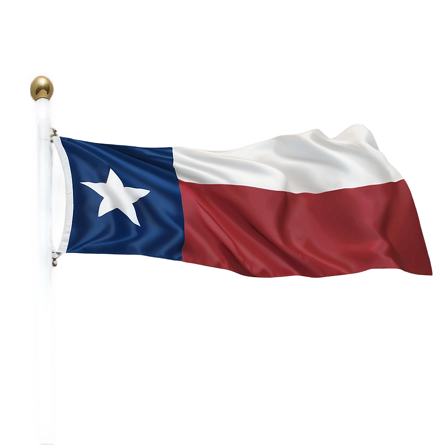 Minimalist Texas Flag PNG 8 PNG with transparent background