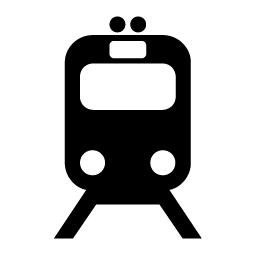 Minimalist Train Icon PNG with transparent background