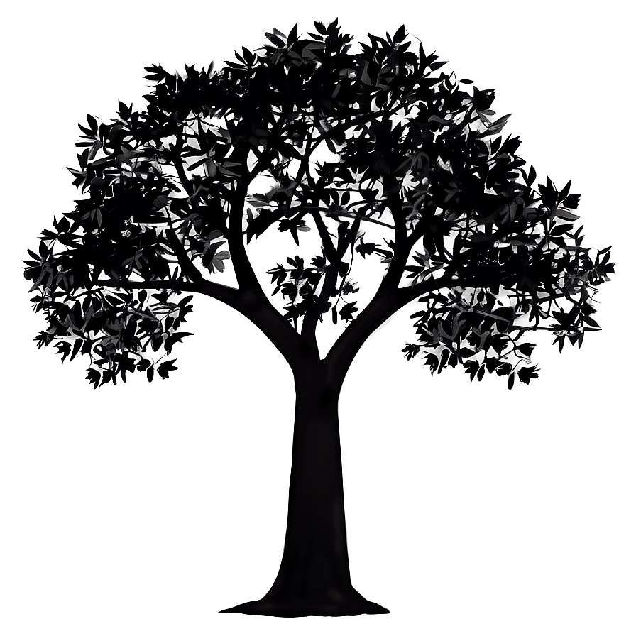 Minimalist Tree Silhouette Png Qkc