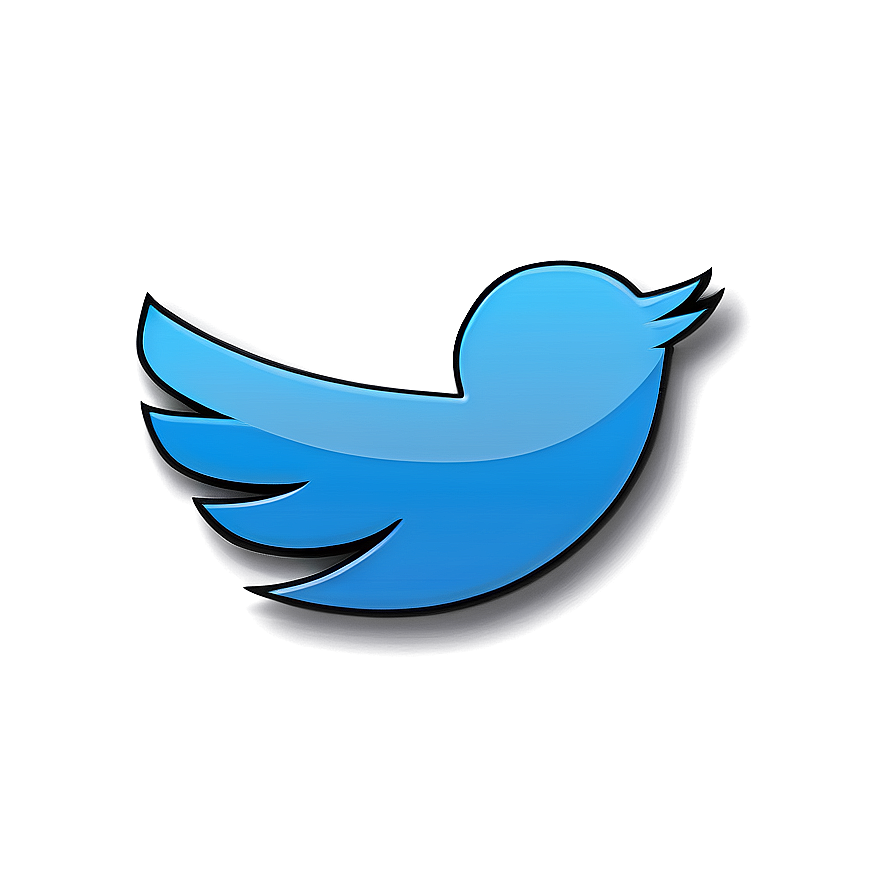 Minimalist Twitter Logo Png 48