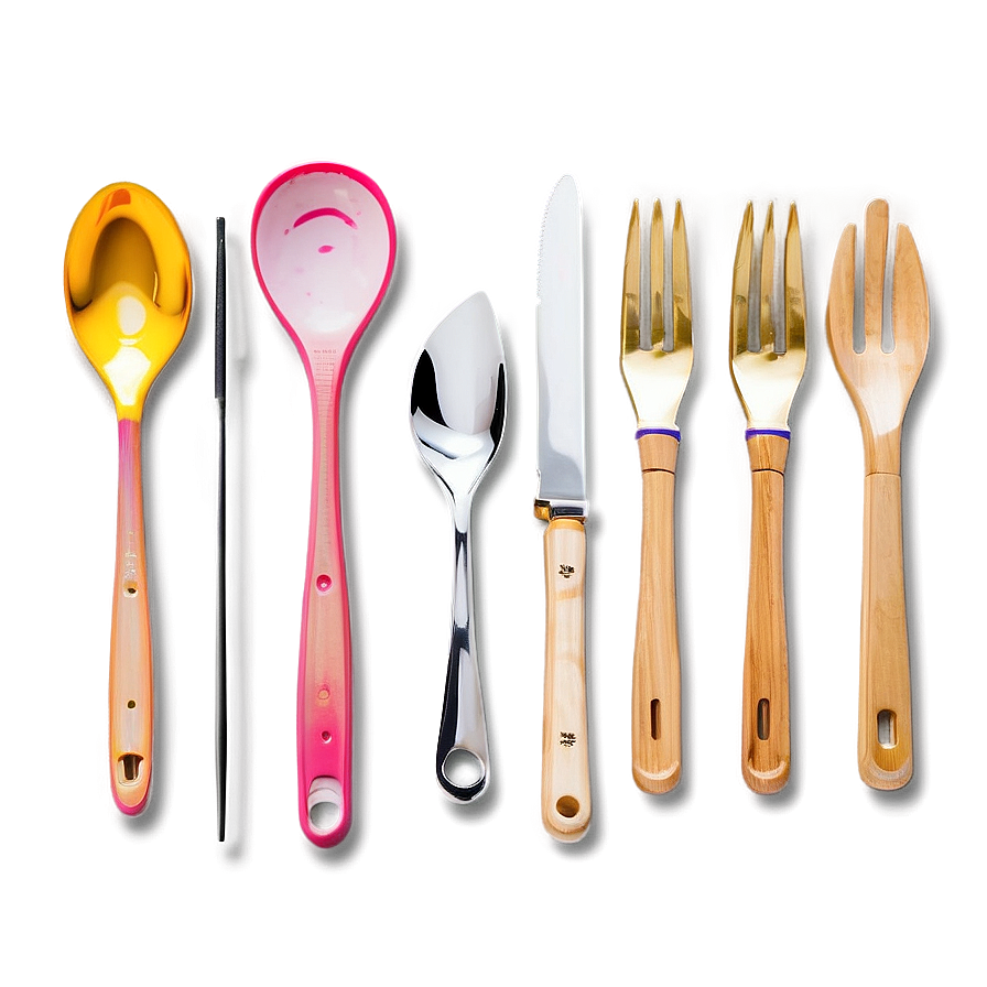 Minimalist Utensils Collection PNG 1 PNG image with a transparent background, free high-resolution download
