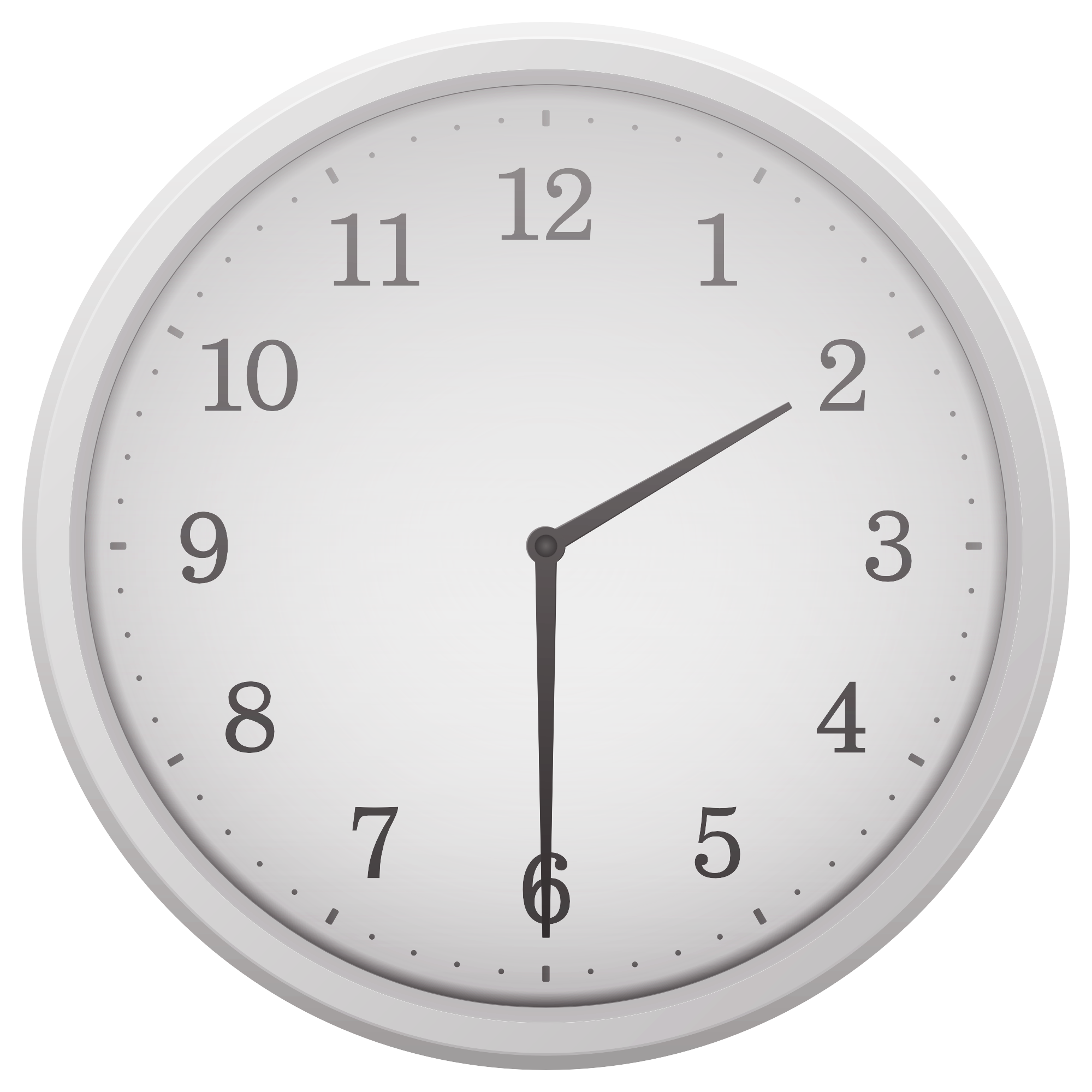 Minimalist Wall Clock Design 2000x2000 PNG image with a transparent background, free high-resolution download