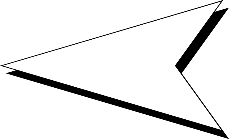 Minimalist White Arrow Graphic