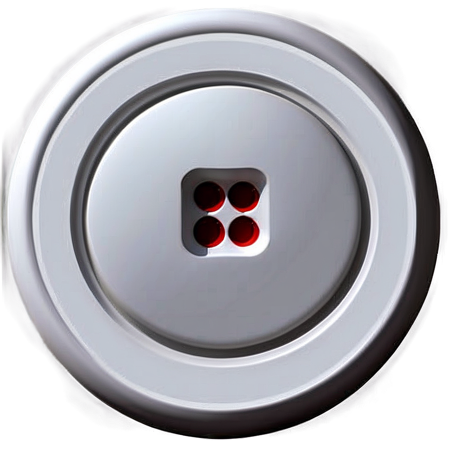 Minimalist White Button Image Png Src