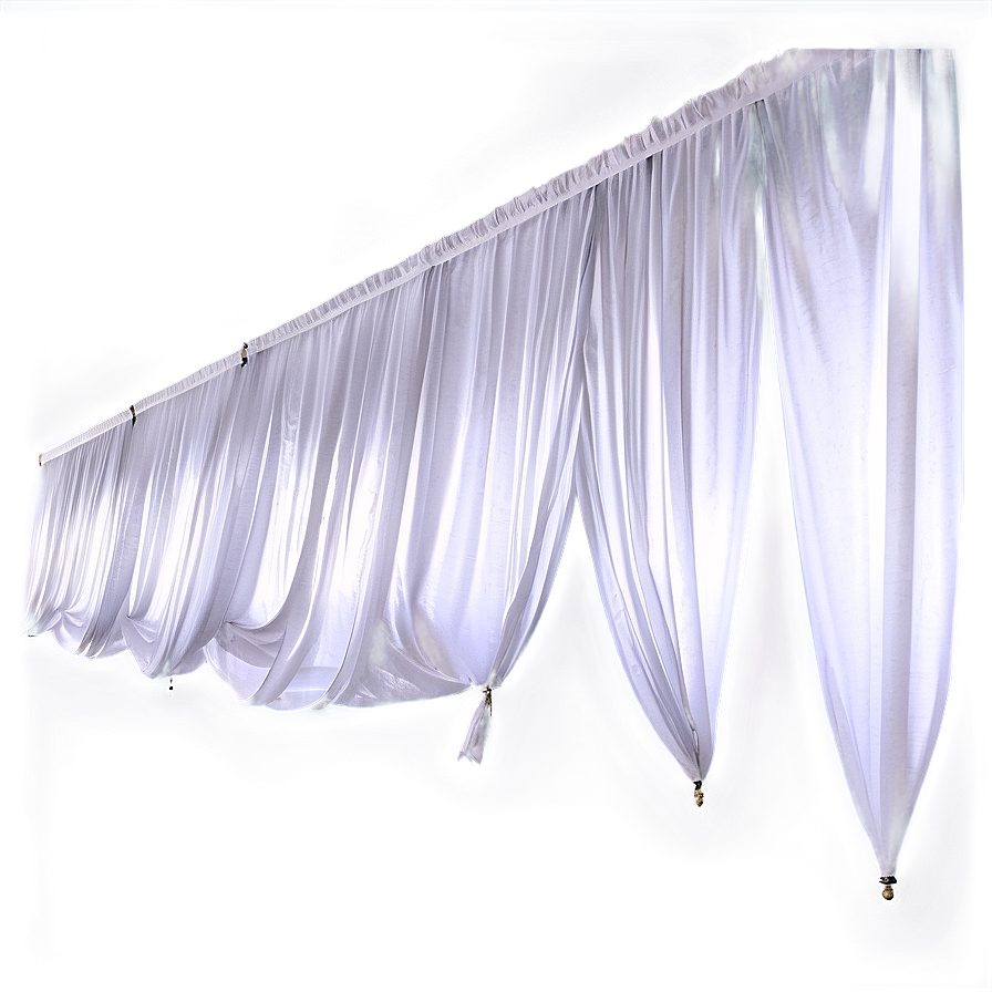 Minimalist White Curtain PNG 05252024 PNG image with a transparent background, free high-resolution download