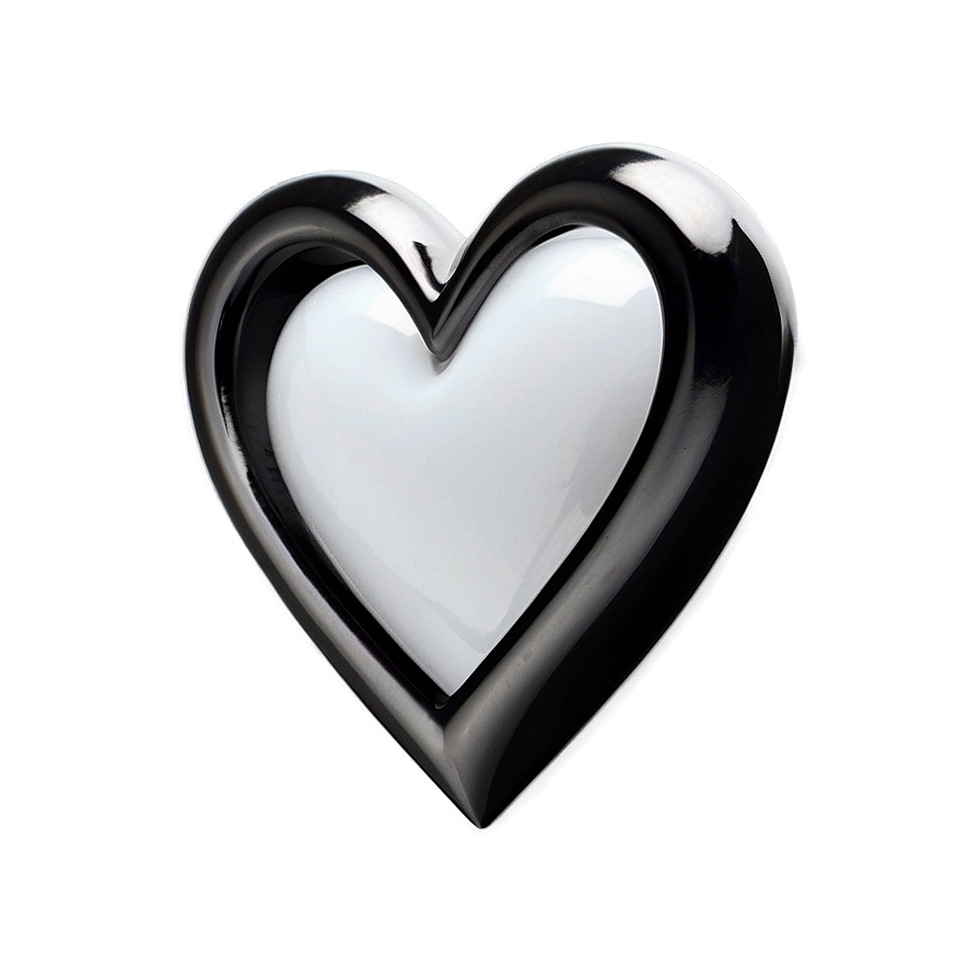 Minimalist White Heart Png Bcv64