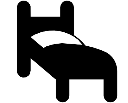 Minimalist White Pillow Black Background PNG with transparent background