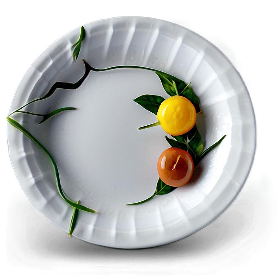Minimalist White Plate Design PNG 84 PNG image with a transparent background, free high-resolution download
