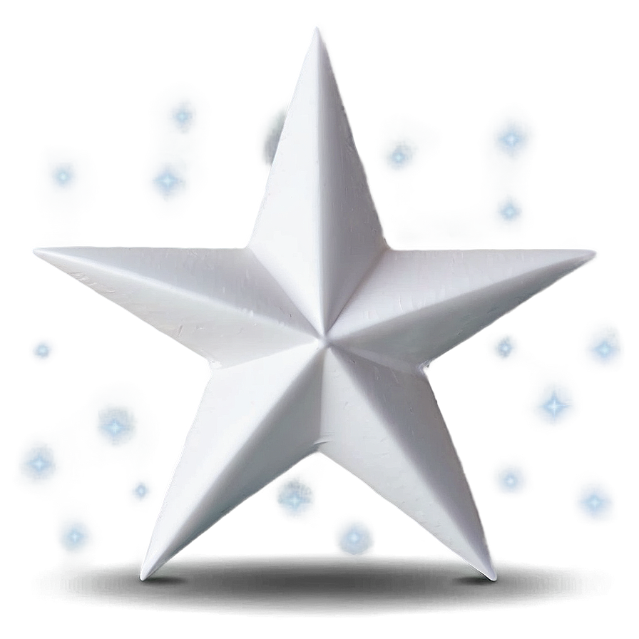 Minimalist White Star Image PNG cku PNG image with a transparent background, free high-resolution download