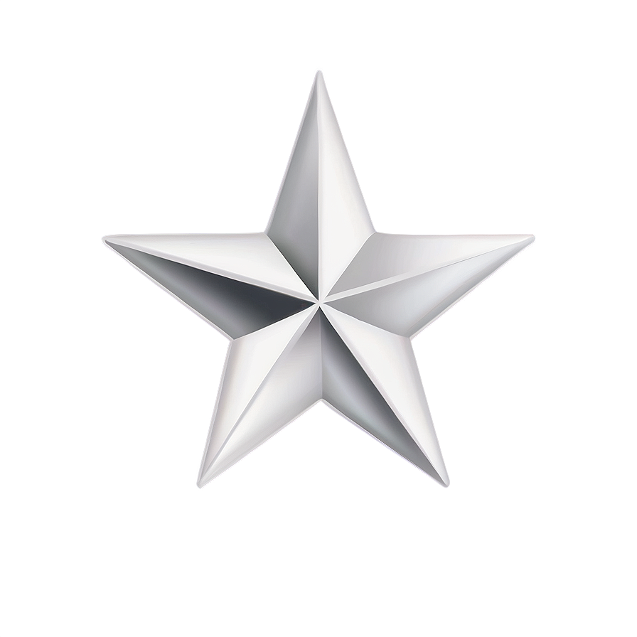 Minimalist White Star Image Png Vlg48