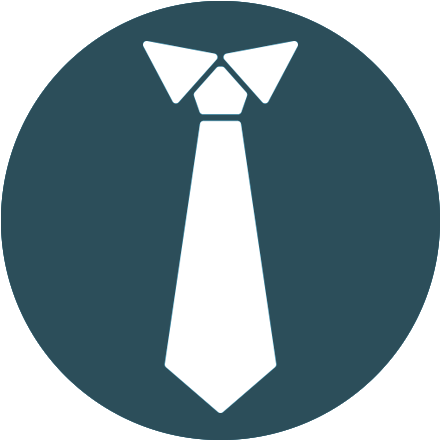 Minimalist White Tie Icon